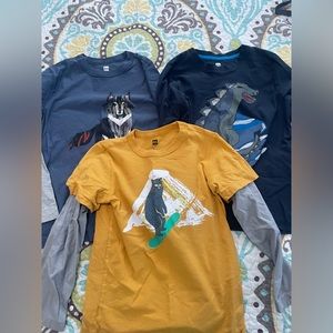 Lot of 3 Tea Collection boys longsleeve shirts size 8
